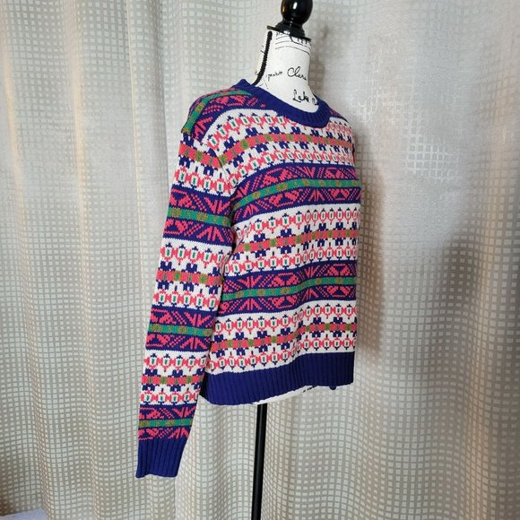 NWT J. Crew Fair Isle 100% Lambs Wool Crewneck Sweater - Size XS - Picture 4 of 11